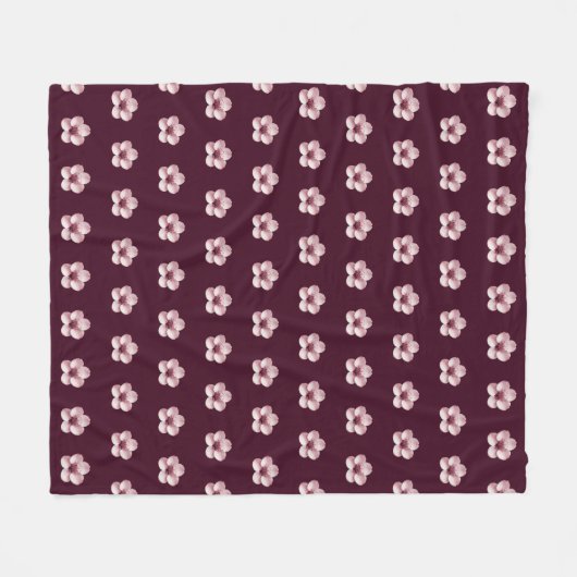 Cherry Blossoms Blanket Fleecedecke (Vorderseite (Horizontal))