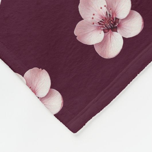 Cherry Blossoms Blanket Fleecedecke (Ecke)