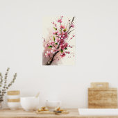 Cherry Blossoms Blume Art Print Poster (Küche)