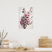 Cherry Blossoms Blume Art Print Poster (Küche)