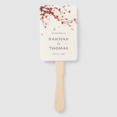 Cherry Blossoms Blumenhochzeit Fächer (Vorderseite)