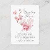 Cherry Blossoms Brautparty Display Dusche Begleitkarte (Vorderseite)