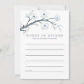 Cherry Blossoms Brautparty Ratschläge Einladung (Vorderseite)