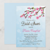 Cherry Blossoms Bridal Dusche Einladung (Vorne/Hinten)