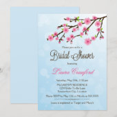 Cherry Blossoms Bridal Dusche Einladung (Vorne/Hinten)