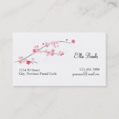 Cherry Blossoms Business Card Visitenkarte (Vorderseite)