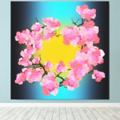 Cherry Blossoms Canvas Print Leinwanddruck (Insitu (Holzboden))