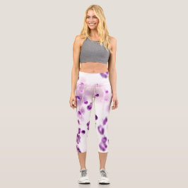 Cherry Blossoms Capri Leggings