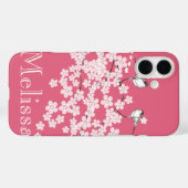 Cherry Blossoms Chickadee Case-Mate iPhone Hülle (Rückseite (Horizontal))