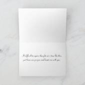 Cherry Blossoms Condolence Card Karte (Innenseite)