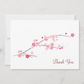 Cherry Blossoms Danke Karte (Vorderseite)