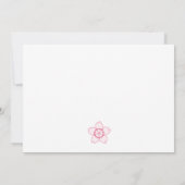 Cherry Blossoms Danke Karte (Rückseite)