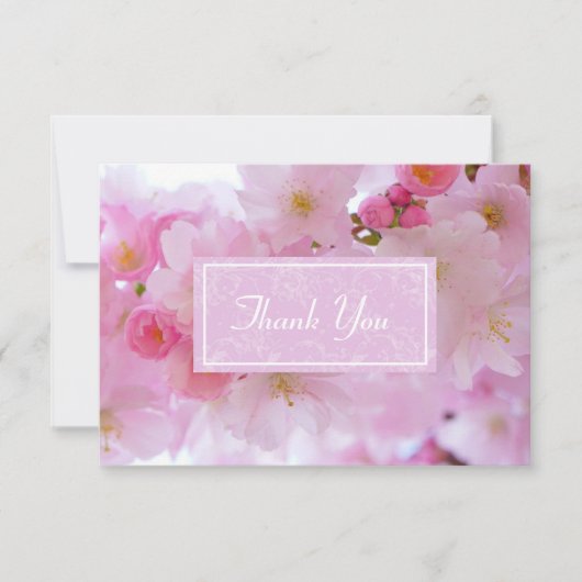 Cherry Blossoms Dankeskarte (Vorderseite)