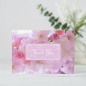 Cherry Blossoms Dankeskarte (Stehend Vorderseite)