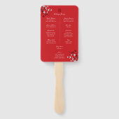 Cherry Blossoms Double Xi Chinesisches Hochzeitspr Fächer (Rückseite)