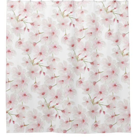 Cherry Blossoms Duschvorhang (Vorderseite)