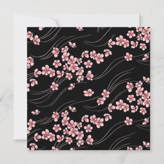 Cherry Blossoms Einladung (Vorderseite)