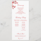 Cherry Blossoms Elegante Frühjahrssehen Programm (Rückseite)