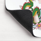 Cherry Blossoms Fairy Dragon Friendship Mousepad (Ecke)