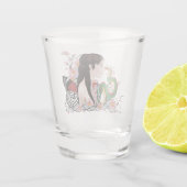 Cherry Blossoms Fairy Dragon Friendship Schnapsglas (Rückseite)