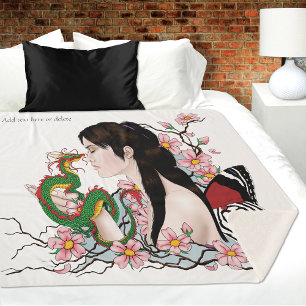 Cherry Blossoms Fairy Dragon Friendship Sherpadecke