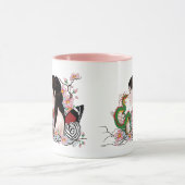 Cherry Blossoms Fairy Dragon Friendship Tasse (Zentrum)