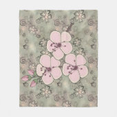 Cherry Blossoms Fleece Blanket (Vorderseite)