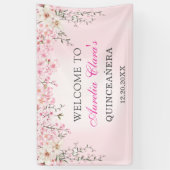 Cherry Blossoms Floral 16 . Geburtstag Geburtstag Banner (Vertikal)