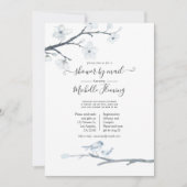 Cherry Blossoms Floral Baby Dusche by Mail Einladung (Vorderseite)