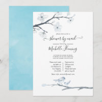 Cherry Blossoms Floral Baby Dusche by Mail