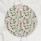 Cherry Blossoms floral Geschenkanhänger (Rückseite)