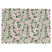 Cherry Blossoms floral Große Geschenktüte (Rückseite)