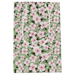 Cherry Blossoms floral Mittlere Geschenktüte