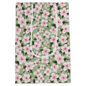 Cherry Blossoms floral Mittlere Geschenktüte (Rückseite)