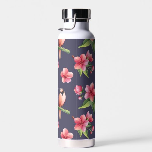 Cherry Blossoms floral Trinkflasche (Rechts)