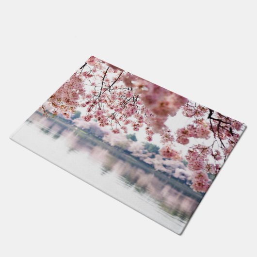Cherry Blossoms Fußmatte (Schrägansicht)