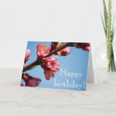 Cherry Blossoms Geburtstagskarte Karte (Vorderseite)