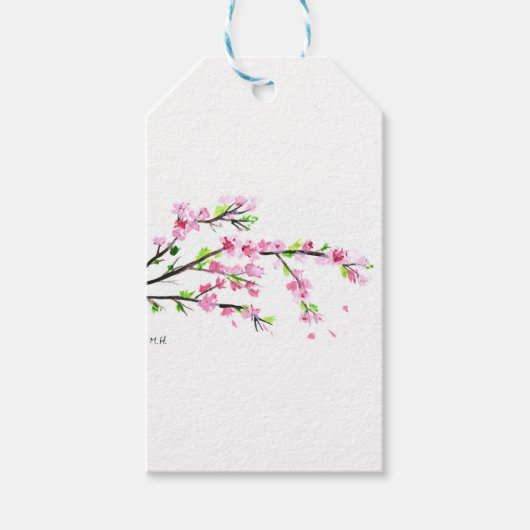 Cherry Blossoms Geschenkanhänger (Vorderseite)