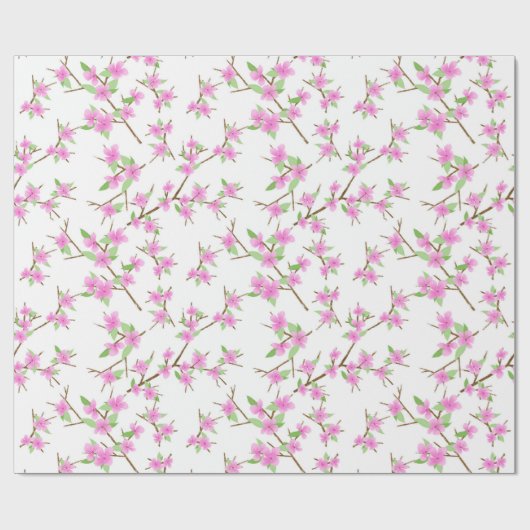 Cherry Blossoms Geschenkpapier (Flach)
