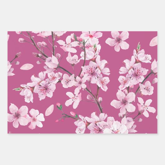 Cherry Blossoms Geschenkpapier Set (Vorderseite 3)