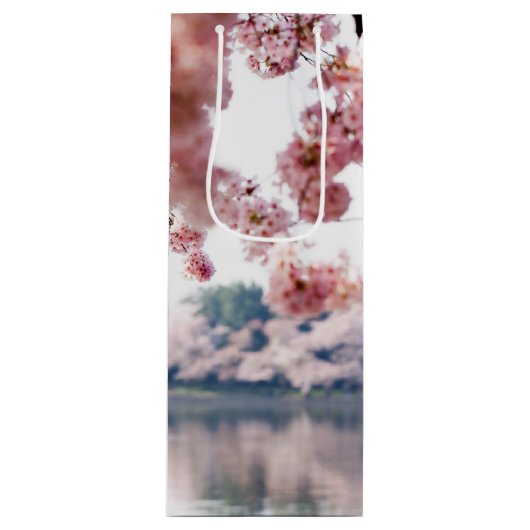 Cherry Blossoms Geschenktüte Für Weinflaschen (Vorderseite)