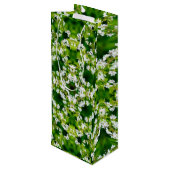 Cherry Blossoms Geschenktüte Für Weinflaschen (Rückseite Schrägansicht)