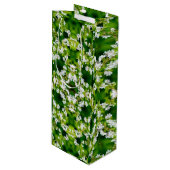 Cherry Blossoms Geschenktüte Für Weinflaschen (Vorderseite Schrägansicht)