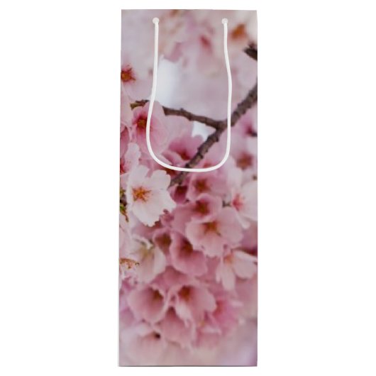 Cherry Blossoms Geschenktüte Für Weinflaschen (Vorderseite)