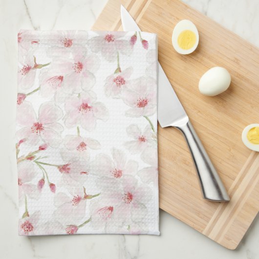 Cherry Blossoms Geschirrtuch (Viertel Falte)