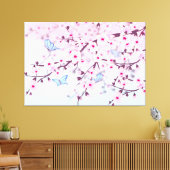 Cherry Blossoms Girly-Leinwand Leinwanddruck (Insitu (Wohnzimmer))