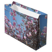 Cherry Blossoms Große Geschenktüte (Vorderseite Schrägansicht)