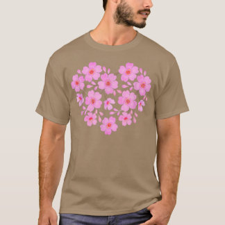 Cherry Blossoms Herz Sakura Blume T-Shirt