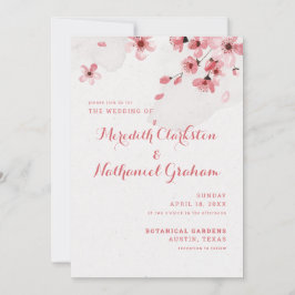 Cherry Blossoms Hochzeitseinladung Einladung