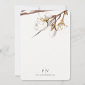 Cherry Blossoms Hochzeitseinladung Einladung (Rückseite)
